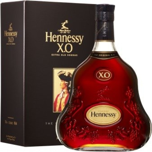 Hennessy XO Cognac 40% 1L gift pack in duty-free at bordershop Kazbegi
