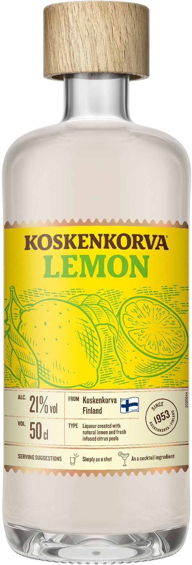 Koskenkorva Lemon Shot 21% 0.5L