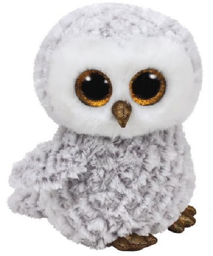 TY Beanie Boos, owlette whie owl - beanie boo medium