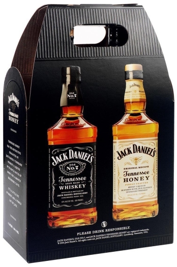 Jack Daniel's Black Label 40% + Honey 35% Twinpack 2х1L