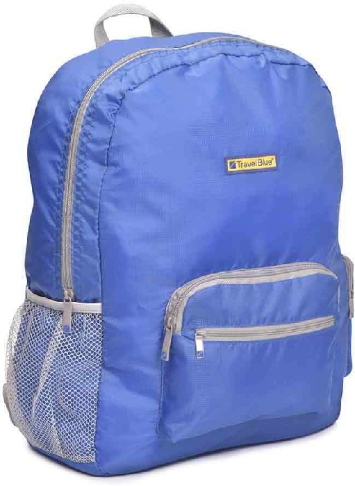 Travel Blue Folding Large Backpack - 20 Litre Blue/Pink/Black TB-065