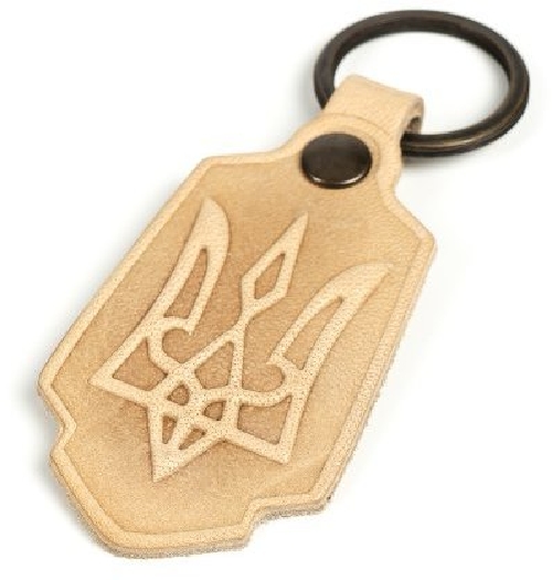 Ethnoservice Keychain "Trident" beige