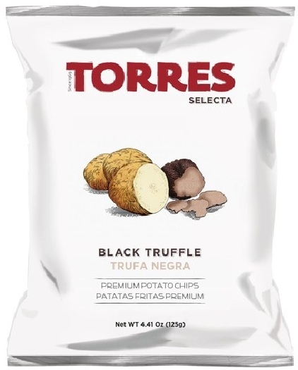 Torres Selecta Black Truffle Premium Potato Chips 094 125g