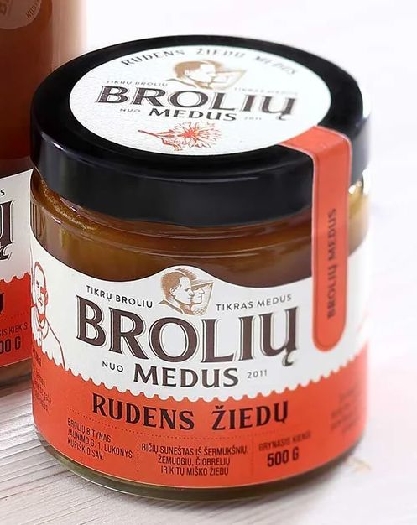 BROLIŲ MEDUS The honey of autumn flowers 500g