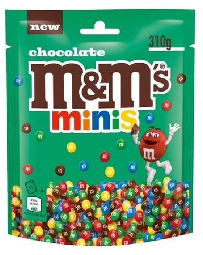 M&M's Mini Choco Milk Chocolate Lentils in a Sugar Shell 465898 310g