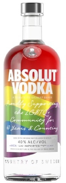 Absolut Swedish Vodka Rainbow Edition 40% 1L