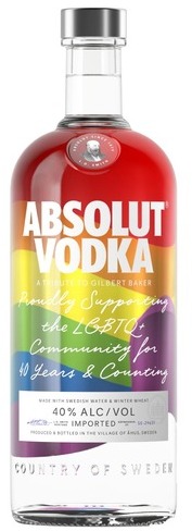 Absolut Swedish Vodka Rainbow Edition 40% 1L Absolut Swedish Vodka Rainbow Edition 40% 1L