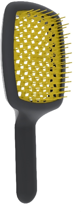 JANEKE CURVY vented hair-brush w/yellow SP508.A NG