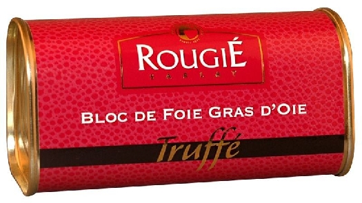 Rougié Bloc of goose foie gras with truffles tin 210g