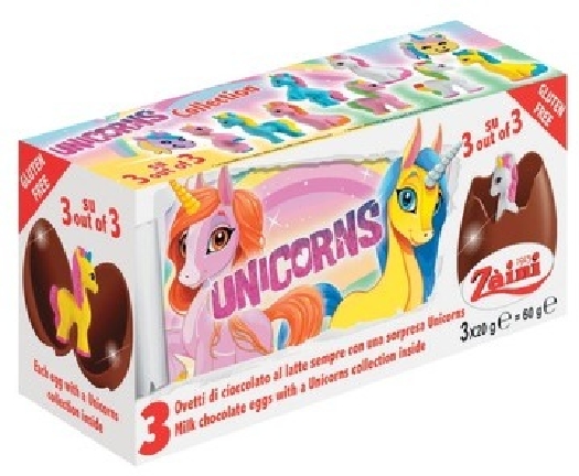 Einhorn Chocolate Egg 3-pack 60g