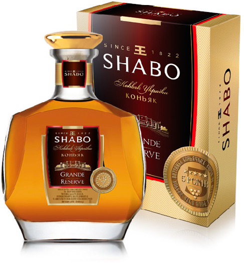 Brandy 5* Shabo GranRes, 40% 0.5L