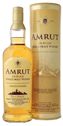 Amrut Indian Single Malt Whisky 46% gift pack 0.7L