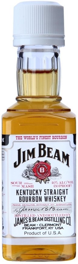 Jim Beam White Kentucky Straight Bourbon Whiskey 40% 0.05L PET* rüsumsuz  Keçid nöqtəsində Porubne