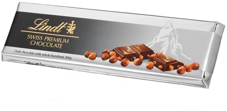 Lindt Swiss Premium Gold Dark Orange Chocolate Bar, 300g