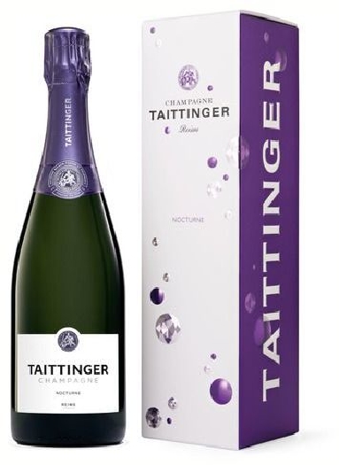 Taittinger Nocturne, Champagne, AOC, Sec, Dry, White (Gift Pack) 0.75L