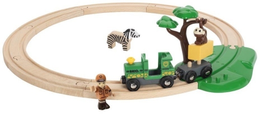 BRIO Wooden Toy 33720 Safari Railway Set