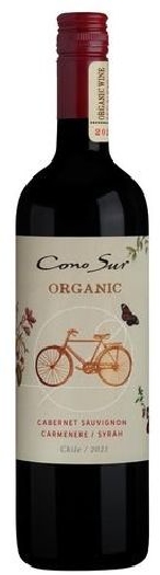 Cono Sur Organic, Cabernet Sauvignon/carmenere/syrah, Wine Of Chile, DO, Dry, Red (Organic) 0.75L