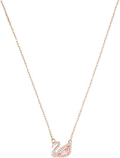 Swarovski Necklace 5517627 Dazzling Swan non precious alloy, rose gold plated, swarovski crystals