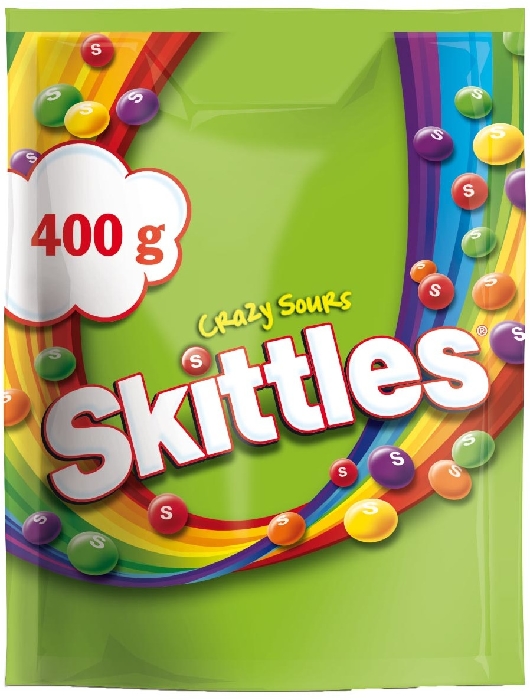 Skittles Crazy Sours pouch 400g