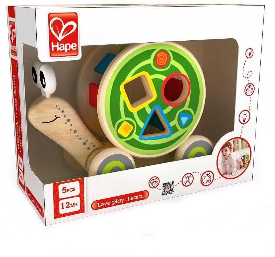 Hape E0349 Walk-A-Long Snail Hape E0349 Walk-A-Long Snail