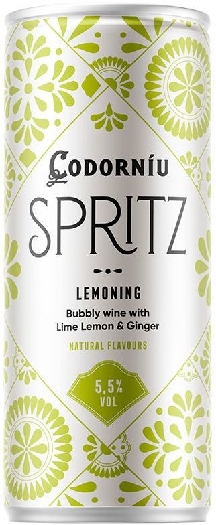 Codorníu Spritz Lemon bubbly wine with lime lemon&ginger can 5.5% 0.25L
