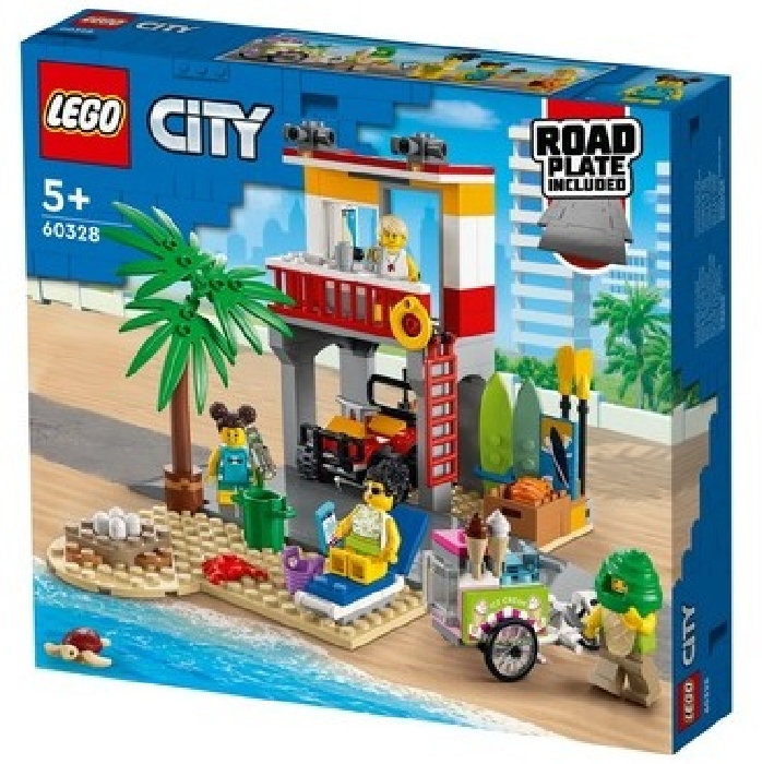 LEGO, My City, Unisex Building Blocks Beach Lifeguard Station