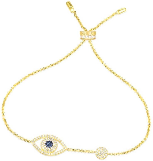 APM Monaco Yellow Silver Lucky Eye Bracelet