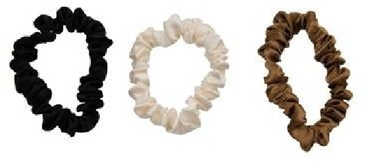 Ronald A/S Hair Small Scrunchies Elastic Hair Ties Nude Tones 3 Pcs 71907