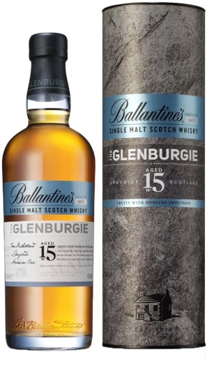 Ballantine's The Glenburgie Single Malt Scotch Whisky 15y 40% 0.7L gift pack