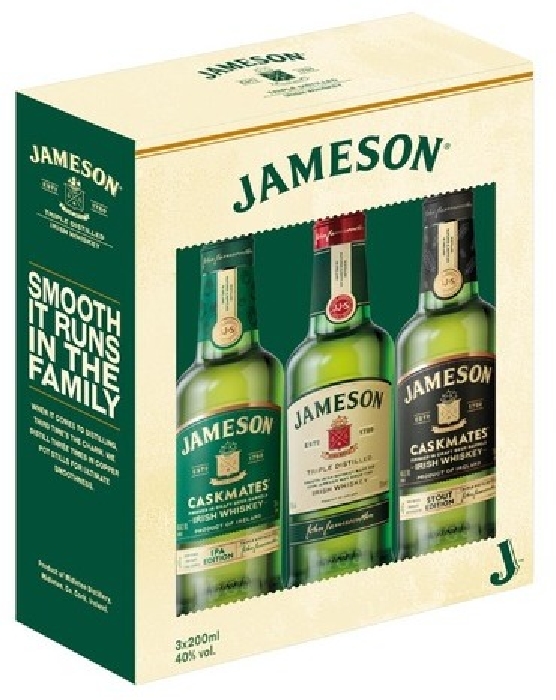 Jameson Irish Whiskey Triple Pack 40% 3x0.2L