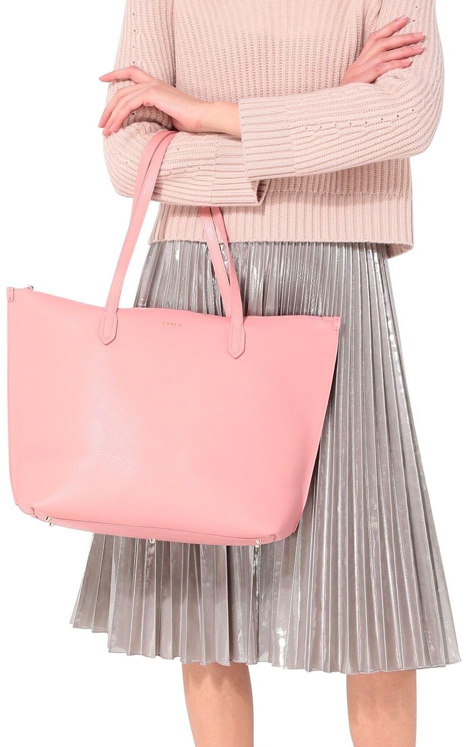 Furla Luce M Tote, Pink 1049147 Furla Luce M Tote, Pink 1049147