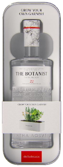 The Botanist Tin Planter Gin 46% 1L gift pack