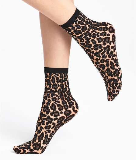 Wolford Women`s Socks, Leo-Design, 20 DEN, 14901-8641, L