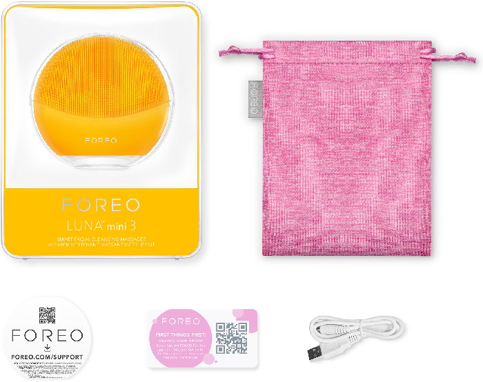 Foreo Luna Mini 3 Facial Cleansing Brush Sunflower Yellow