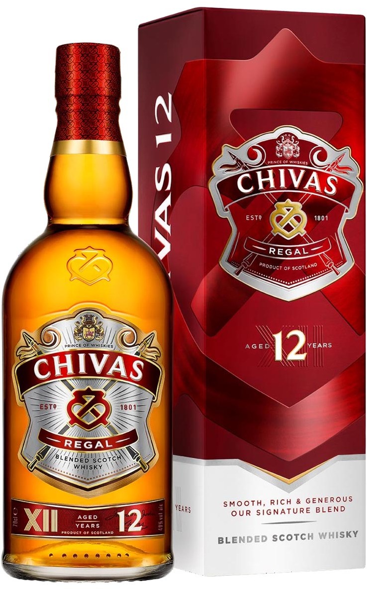 Chivas Regal Blended Scotch Whisky 12y 40% 1L Chivas Regal Blended Scotch Whisky 12y 40% 1L