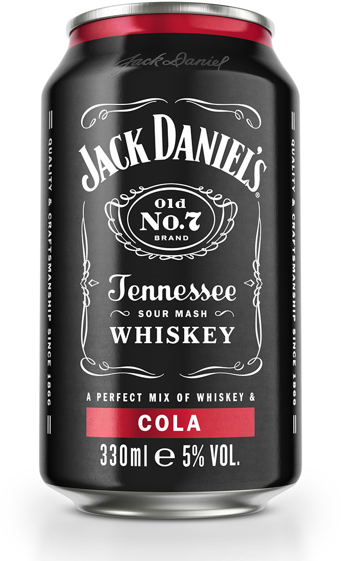 Jack Daniel's Premixed Black Label No.7 Whiskey&Cola 0.33L Jack Daniel's Premixed Black Label No.7 Whiskey&Cola 0.33L
