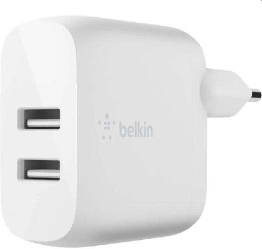 Belkin Wall Kit 2xUsb 2.4A E WCE002VF1MWH White