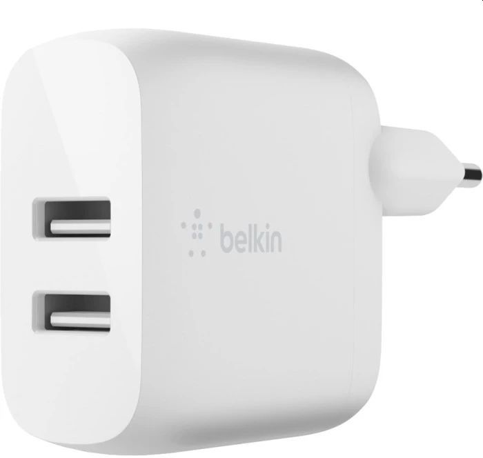 Belkin Wall Kit 2xUsb 2.4A E WCE002VF1MWH White Belkin Wall Kit 2xUsb 2.4A E WCE002VF1MWH White