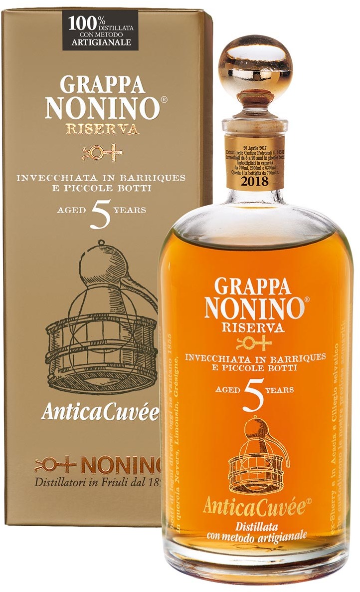 Nonino Grappa Antica Cuvée Invecchiata 0.7L 43% gift pack Nonino Grappa Antica Cuvée Invecchiata 0.7L 43% gift pack