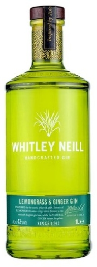 Whitley Neill Lemongrass&Ginger Gin 43% 1L