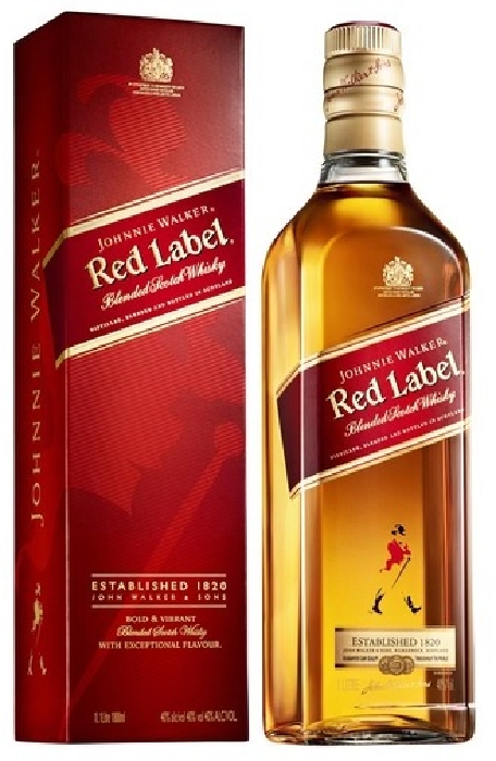 Johnnie Walker Red Label Blended Scotch Whisky 40% 1L