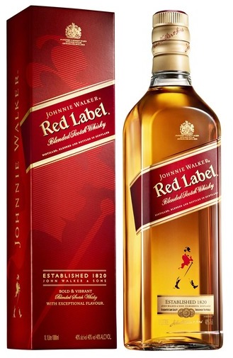 Walker Red Label Blended Scotch Whisky 40% 1L in duty-free at airport Mumbai - on Arrival