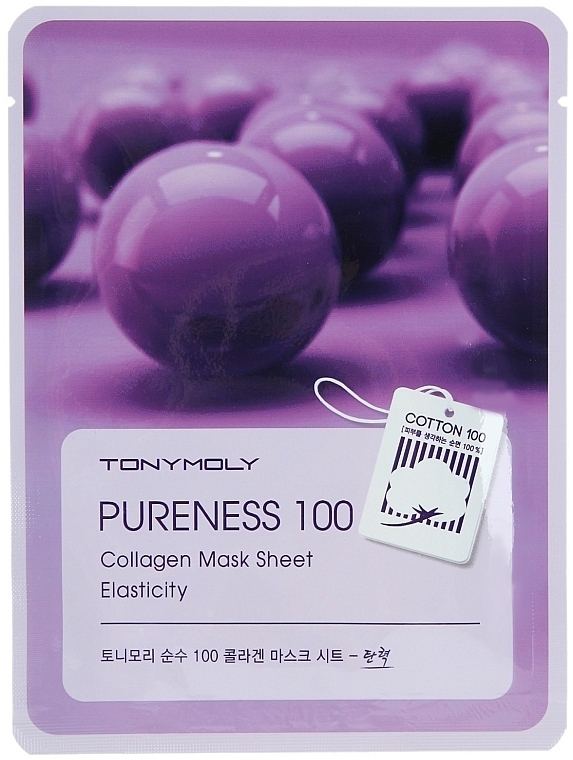 Tony Moly Pureness 100 Collagen Mask Sheet, 1 sheet Tony Moly Pureness 100 Collagen Mask Sheet, 1 sheet