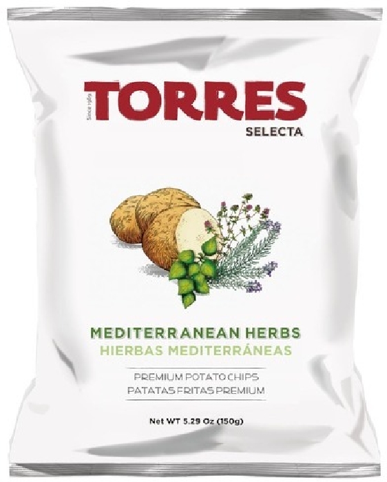 Torres Selecta Mediterranean Herbs Premium Potato Chips 092 150g