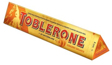 Toblerone Gingery Orange 360g Toblerone Gingery Orange 360g