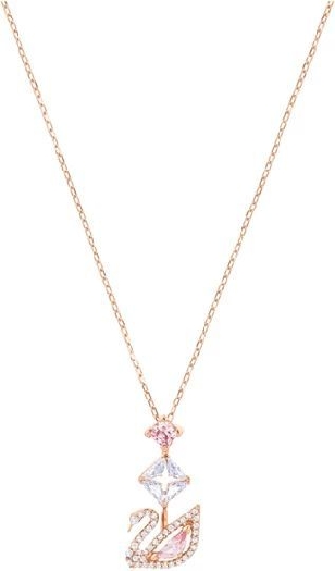 Swarovski Necklace 5517626 Dazzling Swan non precious alloy, rose gold plated, swarovski crystals