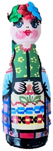 Sapfir Painted Figure pyramid "Ukrainian"